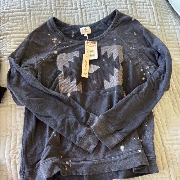 Sundry Tops - Sundry Navy Graphic Sweatshirt